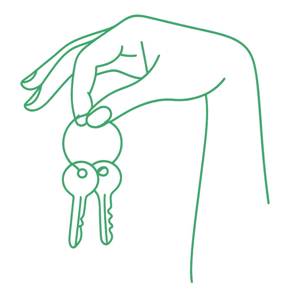 Illustration of passing keys to show clear domain and website ownership